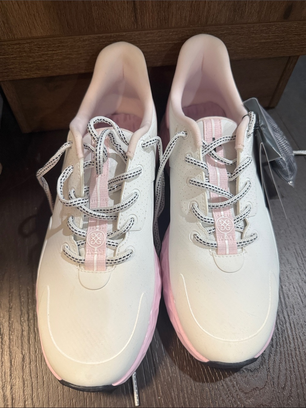 G Fore Women's Athletic Golf Shoes - Pink and White - Picture 3 of 5